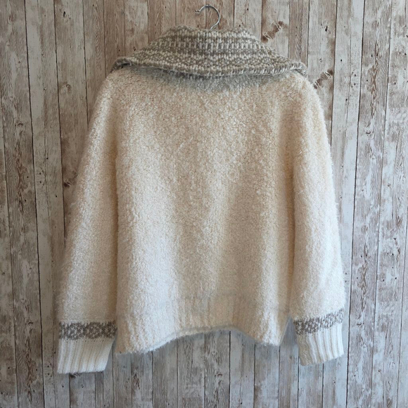 Women's Elie Tahari Cream Wool Blend Sweater Size S - Picture 8 of 8